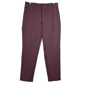Mondetta Women's Maroon Full Lined Tailored Pants Size‎ 8 Stretch Mid Rise NWOT